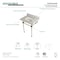 Kingston Brass 30X22 Marble Vanity Top W/ Acrylic Feet Combo, Marble/Nickel KVPB30MASQ6 - alternate 2